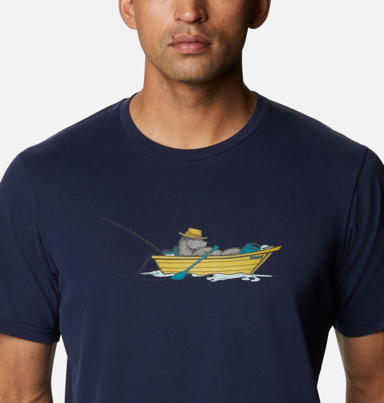 T-shirt imprimé Columbia Elements II pour homme, Color: Collegiate Navy Bearly Boating, image 4