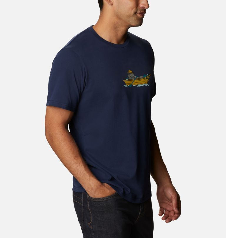 T-shirt imprimé Columbia Elements II pour homme, Color: Collegiate Navy Bearly Boating, image 5
