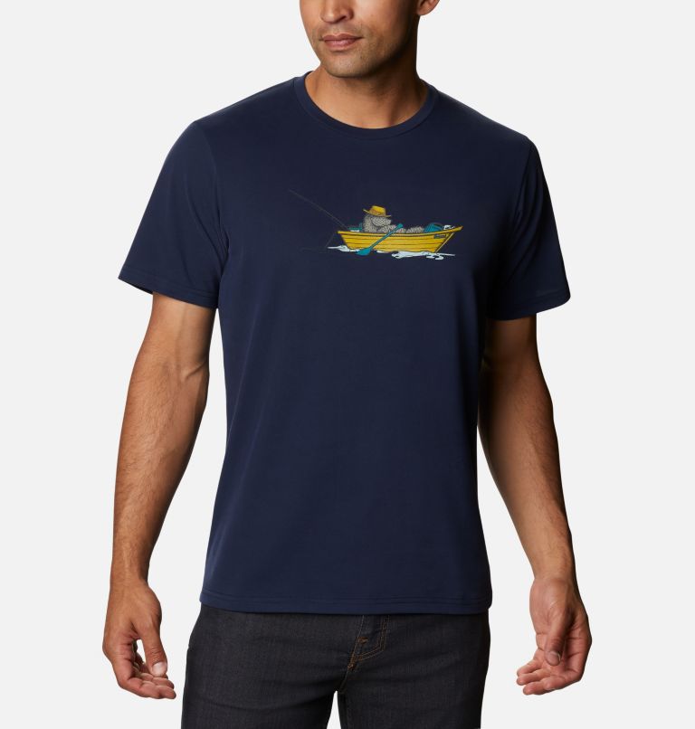T-shirt imprimé Columbia Elements II pour homme, Color: Collegiate Navy Bearly Boating, image 1