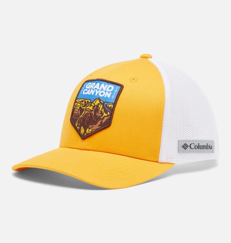 Epic Trek Mesh Ballcap, Color: Bright Gold, White Mesh, image 1