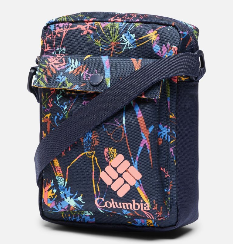 Zigzag Side Bag | 472 | O/S, Color: Dark Nocturnal Art Bouquet, image 1