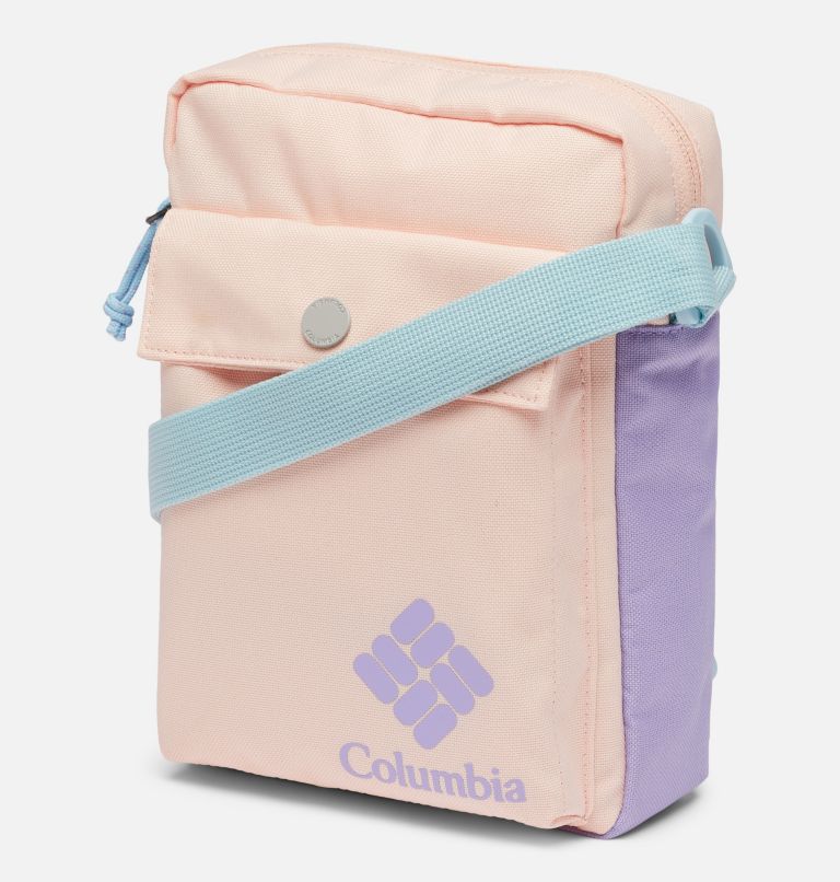 Thumbnail: Zigzag Side Bag, Color: Peach Blossom, Frosted Purple, image 1
