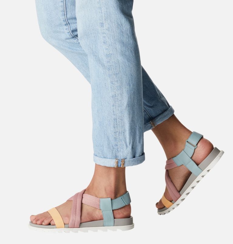Women's Roaming Decon Sandal, Color: Crushed Blue, Chrome Grey, image 8