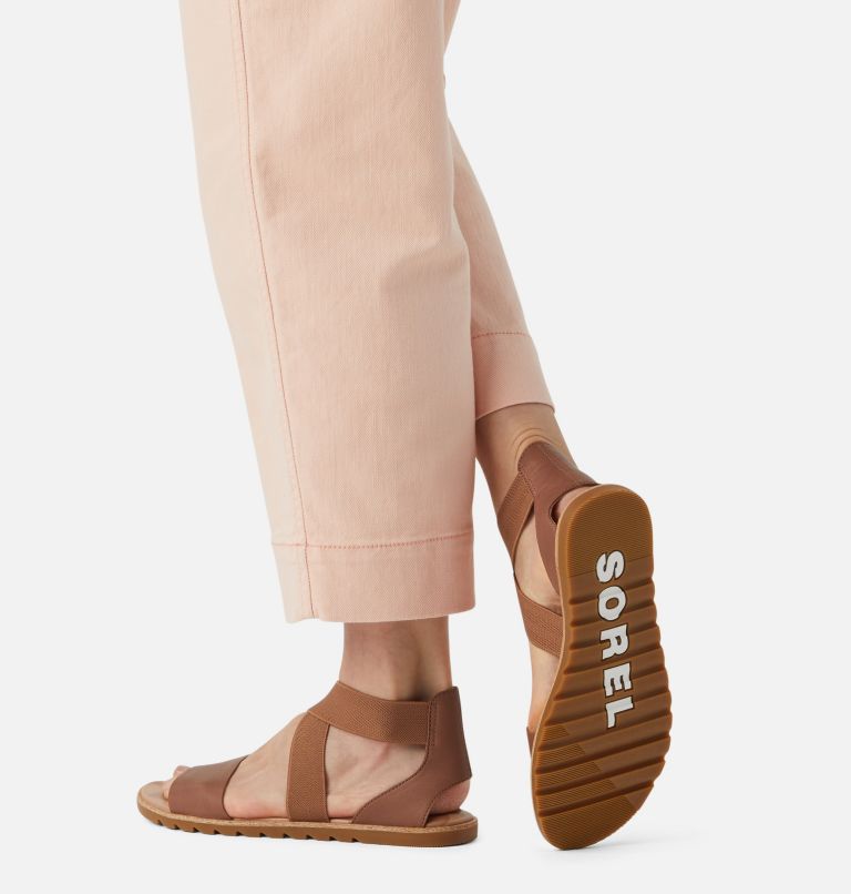 Thumbnail: Women's Ella II Flat Sandal, Color: Velvet Tan, image 7