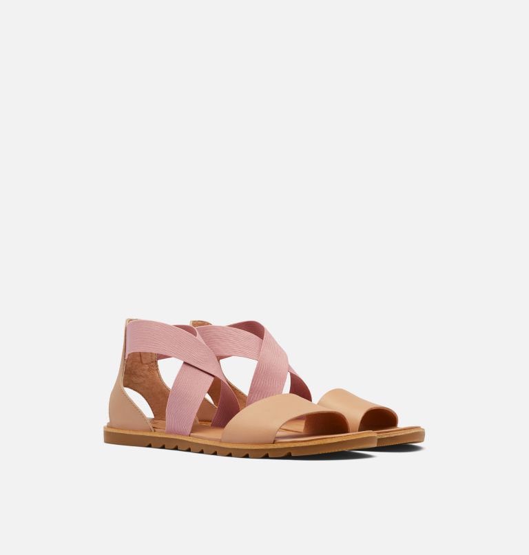 ELLA II SANDAL | 246 | 6, Color: Honest Beige, Eraser Pink, image 2