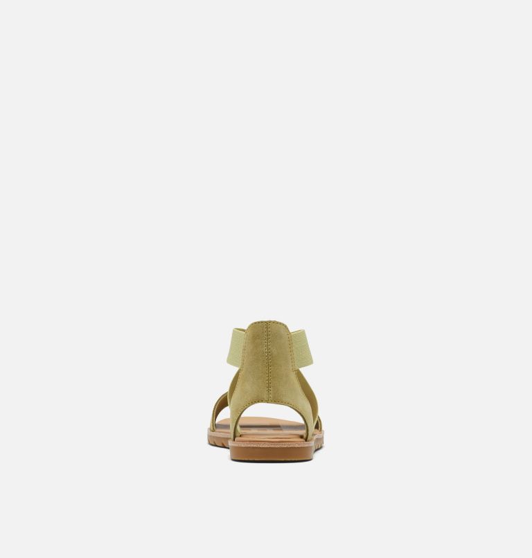 Women's Ella II Flat Sandal, Color: Olive Shade, Chalk, image 3