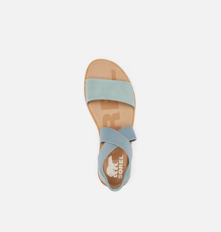 Women's Ella II Flat Sandal, Color: Crushed Blue, Cinder Grey, image 5