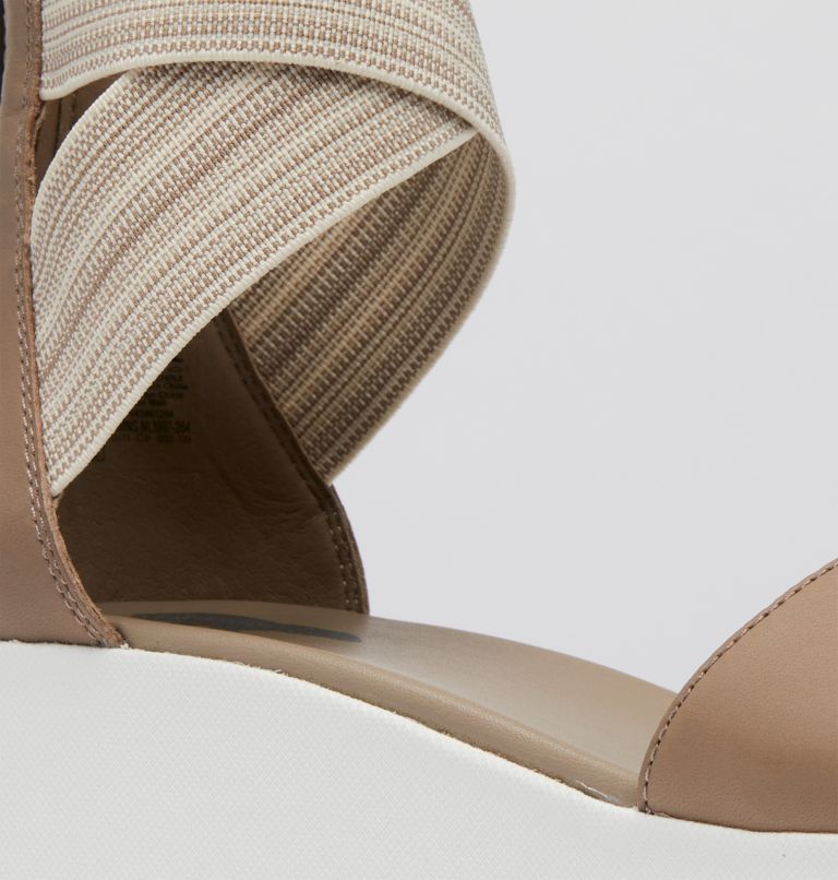 Thumbnail: Women's Cameron Flatform Ankle Strap Wedge Sandal, Color: Omega Taupe, Sea Salt, image 7