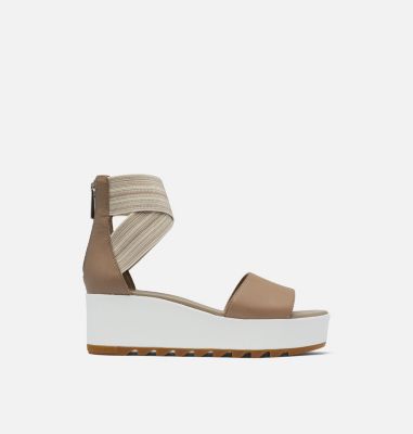 Cork sandals with outlet ankle strap