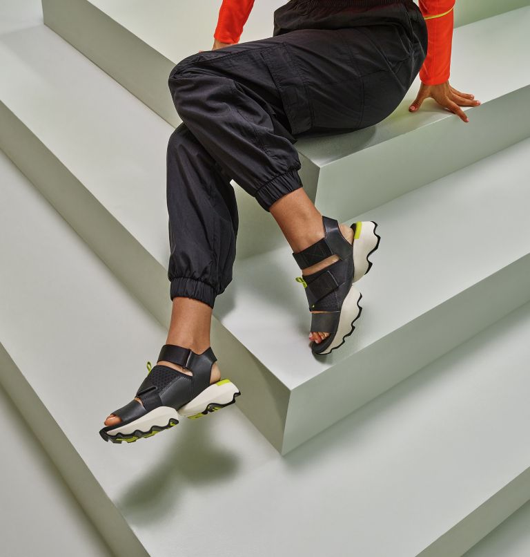 Women's Kinetic Impact Sporty Sandal, Color: Black, image 9