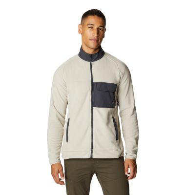 men's lightweight full zip fleece jacket