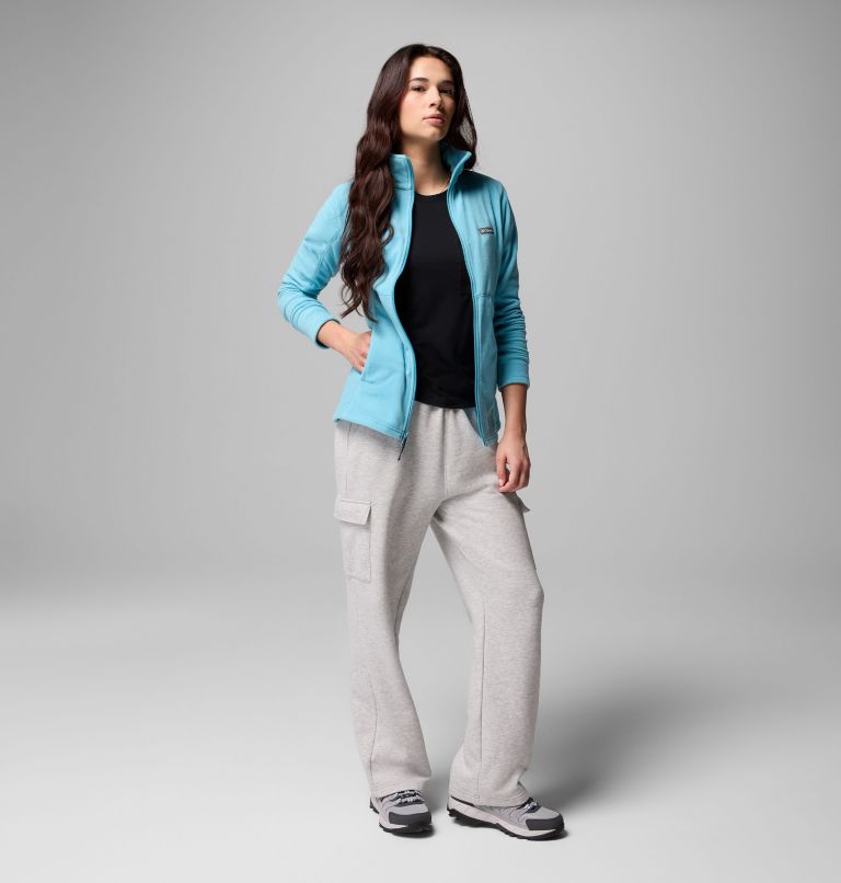 Women's Basin Trail III Fleece Jacket, Color: Vintage Blue, image 2