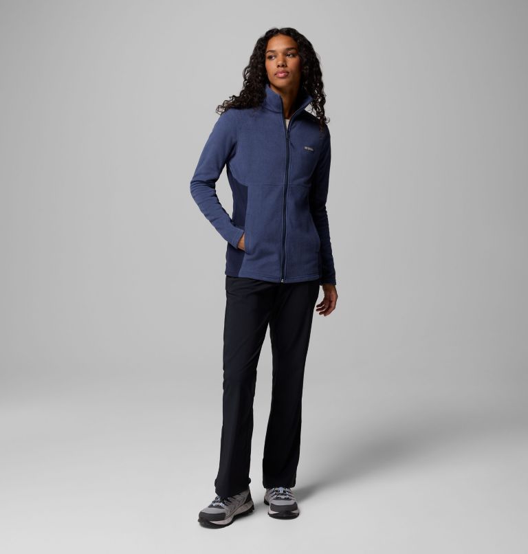 Women's Basin Trail III Fleece Jacket, Color: Nocturnal, Dark Nocturnal, image 2
