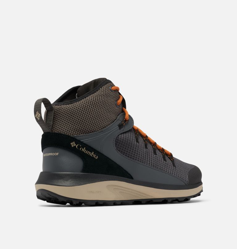 Thumbnail: Men's Trailstorm Mid Waterproof Shoe, Color: Dark Grey, Caramel, image 9