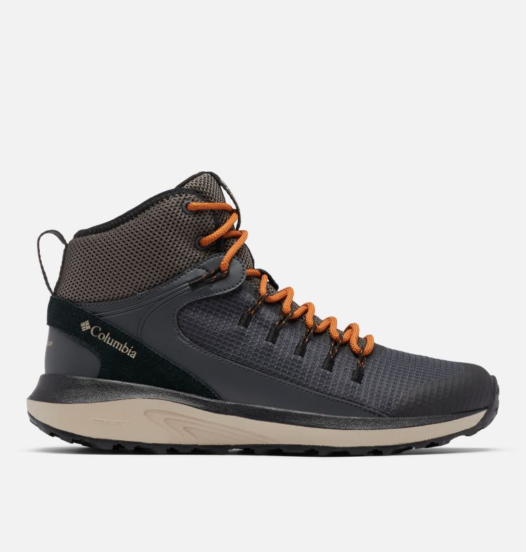 Thumbnail: Men's Trailstorm Mid Waterproof Shoe, Color: Dark Grey, Caramel, image 1