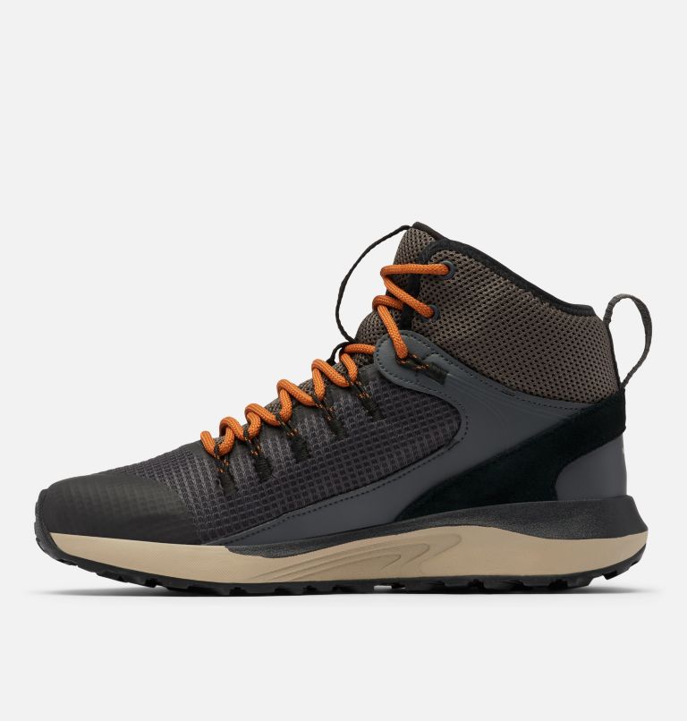 Men's Trailstorm Mid Waterproof Shoe, Color: Dark Grey, Caramel, image 5