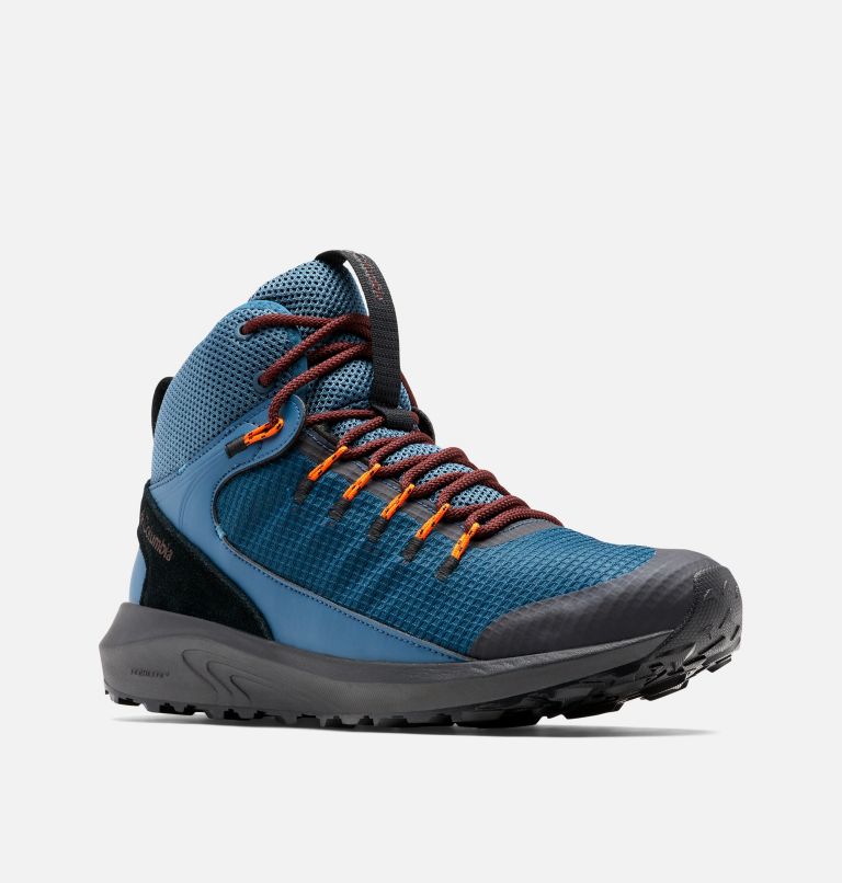 Men’s Trailstorm Mid Waterproof Walking Shoe, Color: Petrol Blue, Black, image 2