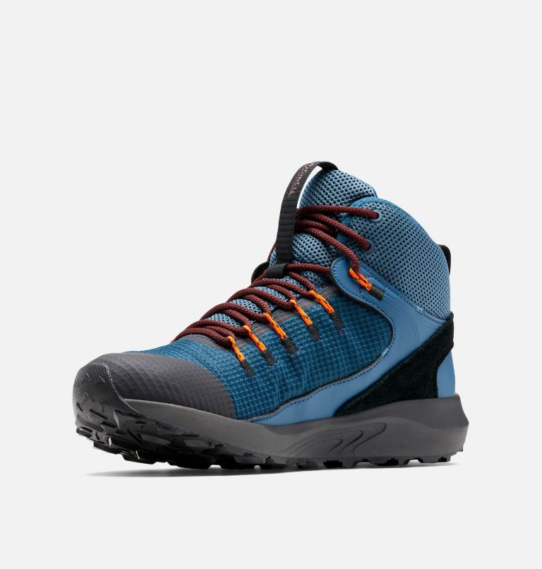 Men’s Trailstorm Mid Waterproof Walking Shoe, Color: Petrol Blue, Black, image 6