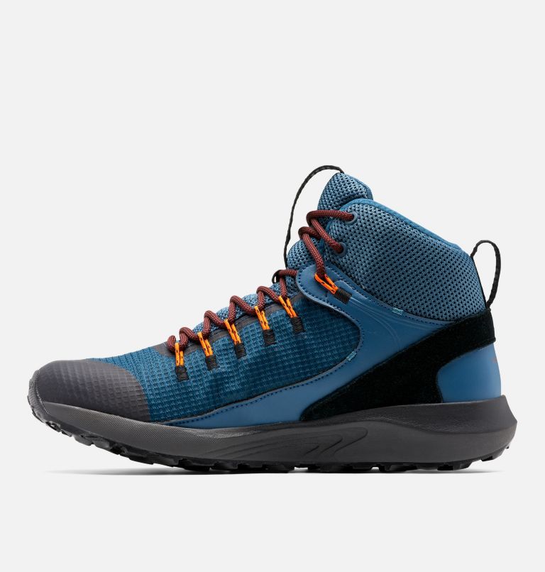 Men’s Trailstorm Mid Waterproof Walking Shoe, Color: Petrol Blue, Black, image 5