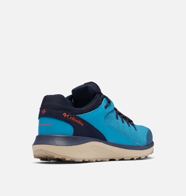 Men’s Trailstorm Waterproof Walking Shoe, Color: Deep Marine, Bold Orange, image 9