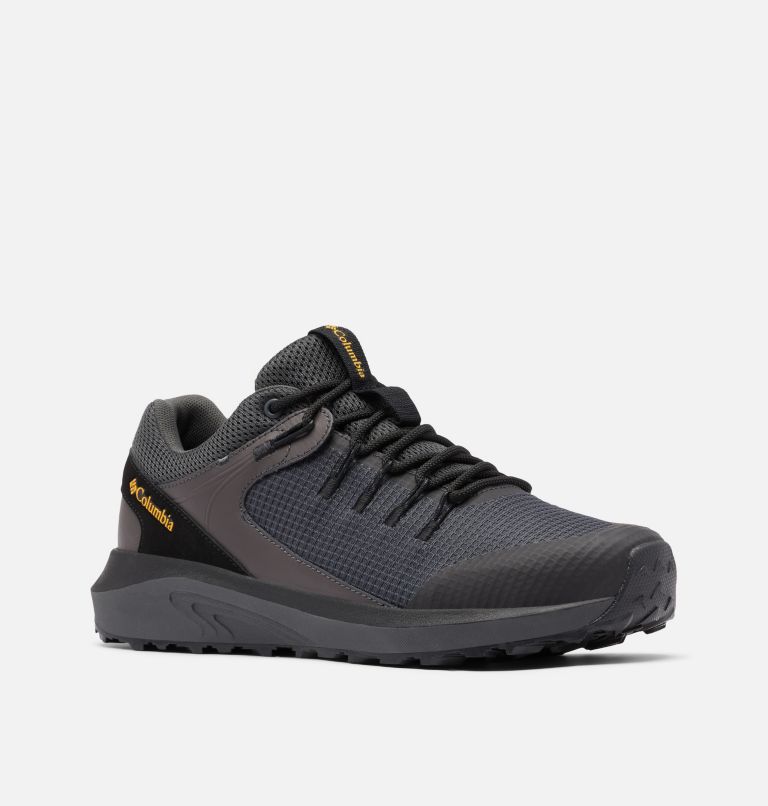 columbia men's trailstorm waterproof dark grey bright gold 10