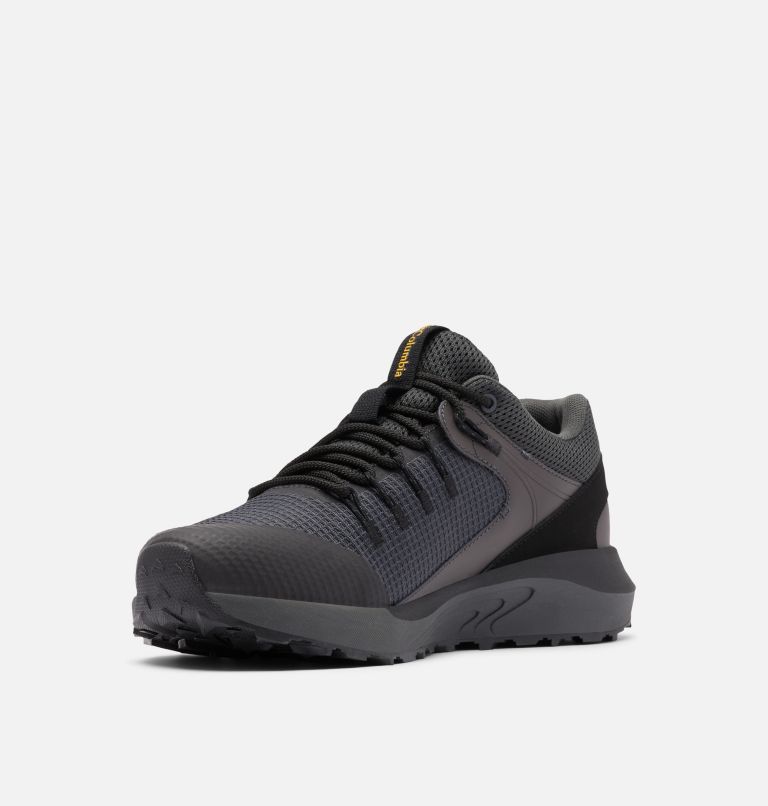 columbia men's trailstorm waterproof dark grey bright gold 10