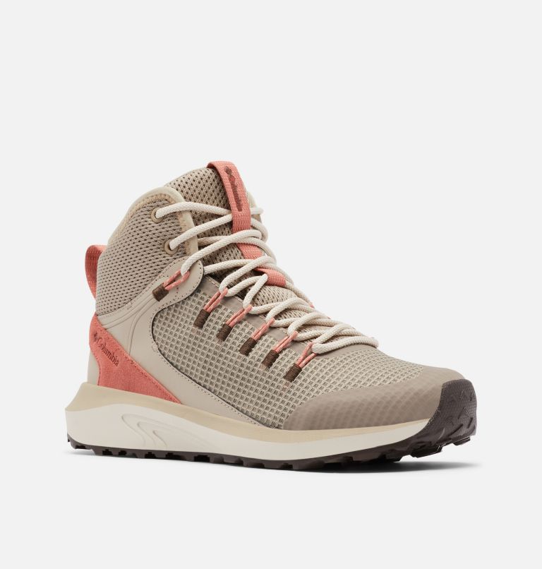 Women's Trailstorm Mid Waterproof Shoe, Color: Oxford Tan, Espresso II, image 2