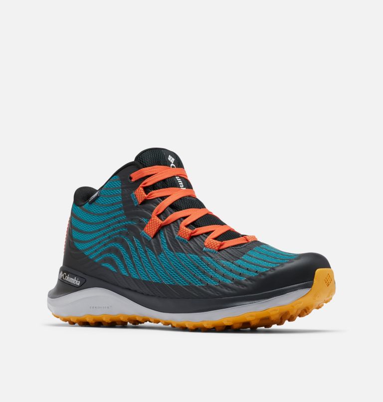 Men's Escape Summit OutDry Trail Shoe, Color: River Blue, Red Quartz, image 2