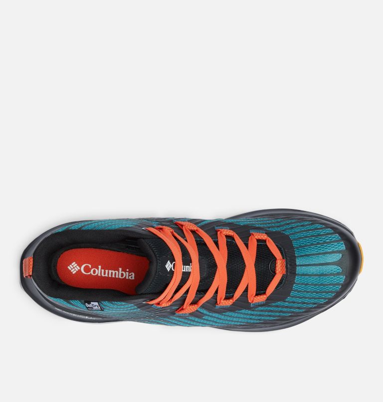 Men's Escape Summit OutDry Trail Shoe, Color: River Blue, Red Quartz, image 3