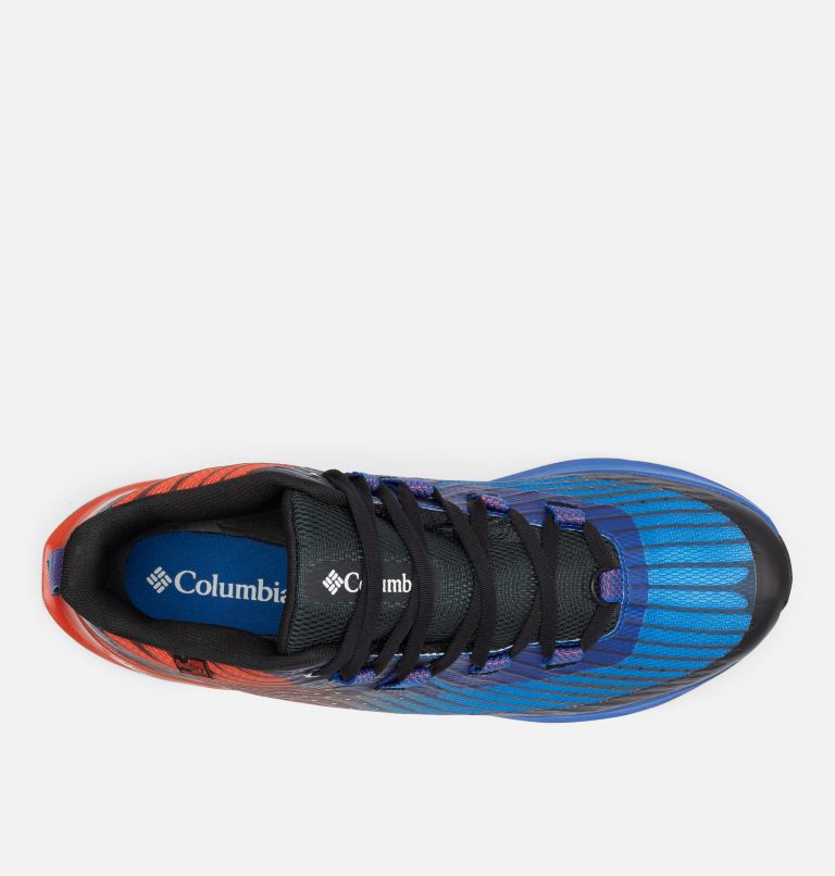Men's Escape Summit OutDry Trail Shoe, Color: Bright Indigo, Autumn Orange, image 3