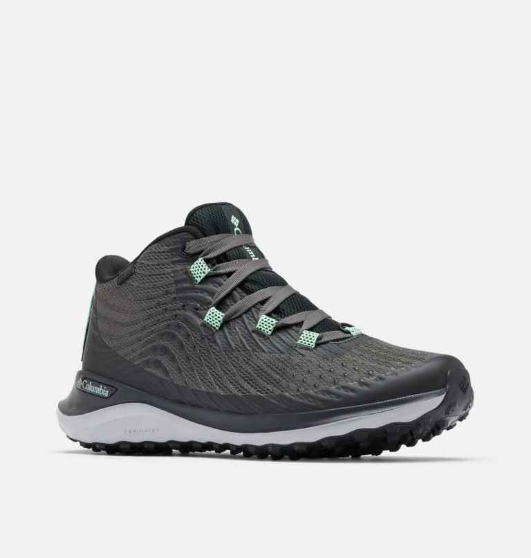 Women’s Escape Summit Outdry Walking Shoe, Color: Dark Grey, Vivid Mint, image 2