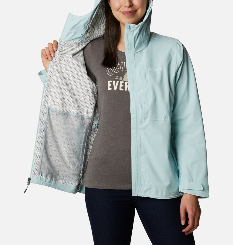 Women's Omni-Tech Ampli-Dry Shell Jacket, Color: Icy Morn, image 5