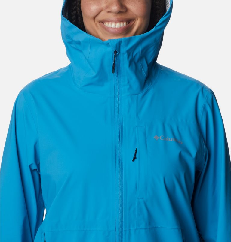 Women's Omni-Tech Ampli-Dry Shell Jacket, Color: Blue Chill, image 4