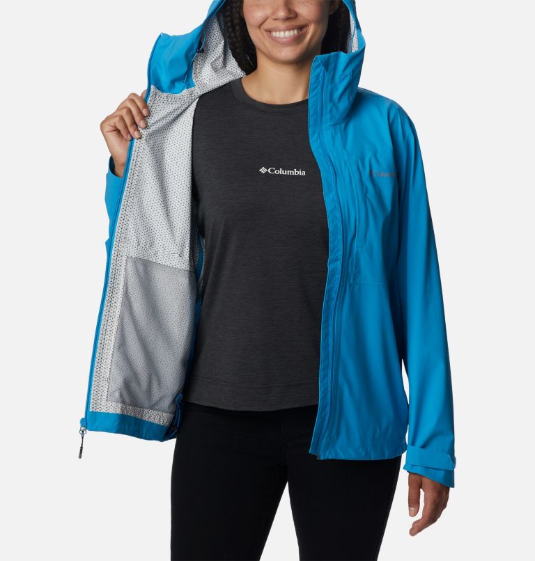 Women's Omni-Tech Ampli-Dry Shell Jacket, Color: Blue Chill, image 5