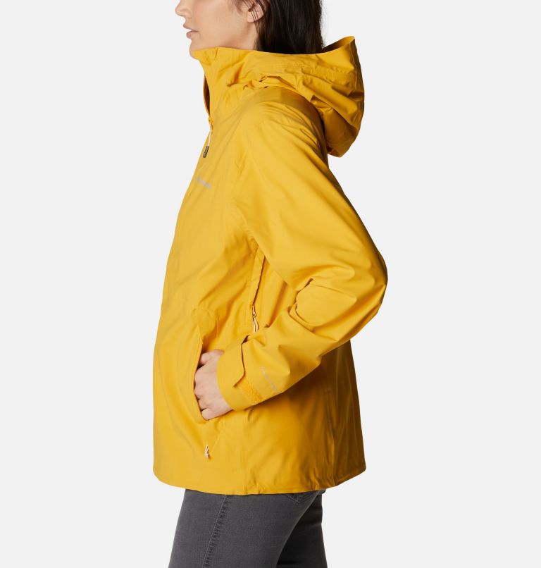 Women's Omni-Tech Ampli-Dry Rain Shell, Color: Bright Gold, image 3