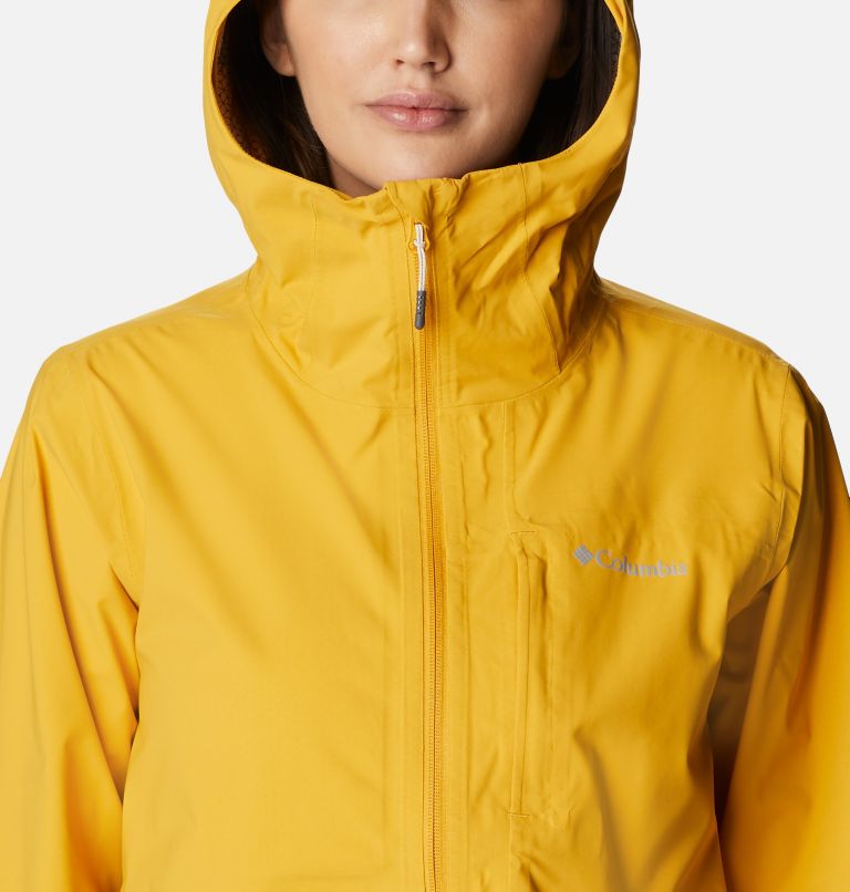 Women's Omni-Tech Ampli-Dry Rain Shell, Color: Bright Gold, image 4