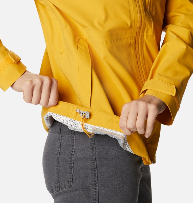 Women's Omni-Tech Ampli-Dry Rain Shell, Color: Bright Gold, image 8