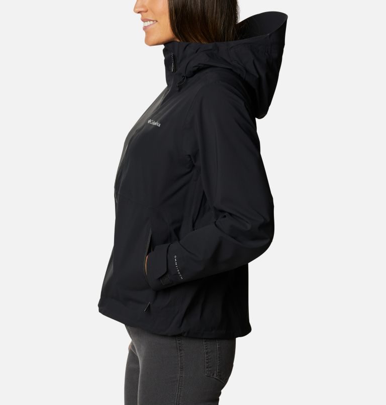 Women’s Ampli-Dry Waterproof Shell Jacket, Color: Black, image 3