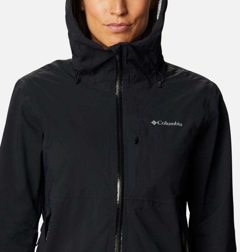 Women’s Ampli-Dry Waterproof Shell Jacket, Color: Black, image 4