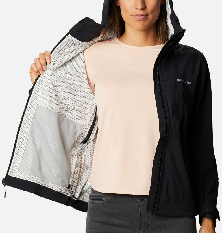 Women’s Ampli-Dry Waterproof Shell Walking Jacket, Color: Black, image 5