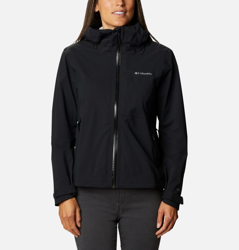 Women’s Ampli-Dry Waterproof Shell Walking Jacket, Color: Black, image 1