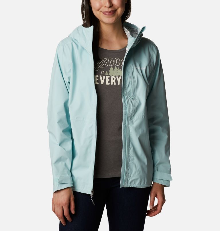 Thumbnail: Women’s Ampli-Dry Waterproof Shell Jacket, Color: Icy Morn, image 9
