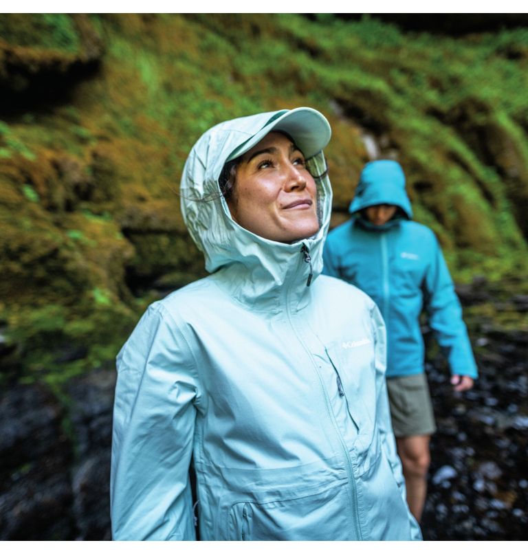 Women’s Ampli-Dry Waterproof Shell Jacket, Color: Icy Morn, image 11