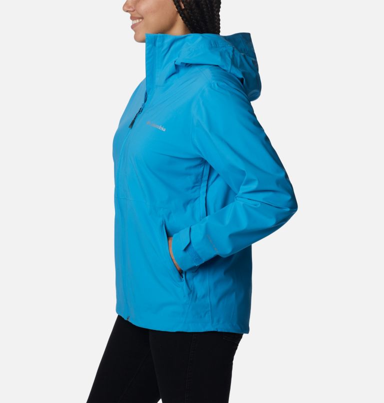 Thumbnail: Chaqueta shell impermeable Ampli-Dry para mujer, Color: Blue Chill, image 3