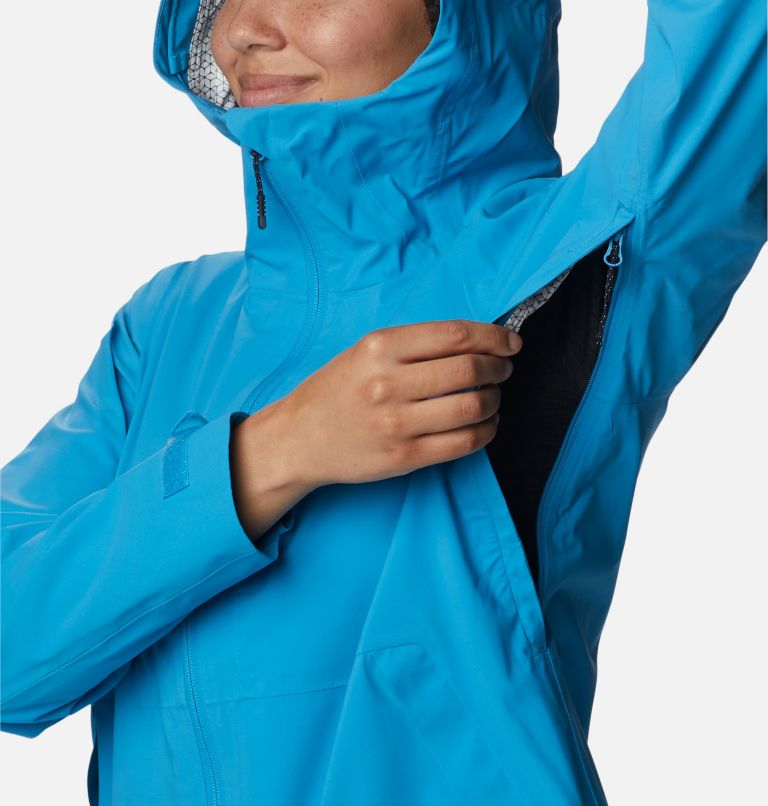 Thumbnail: Veste de randonnée Imperméable Ampli-Dry Femme, Color: Blue Chill, image 7