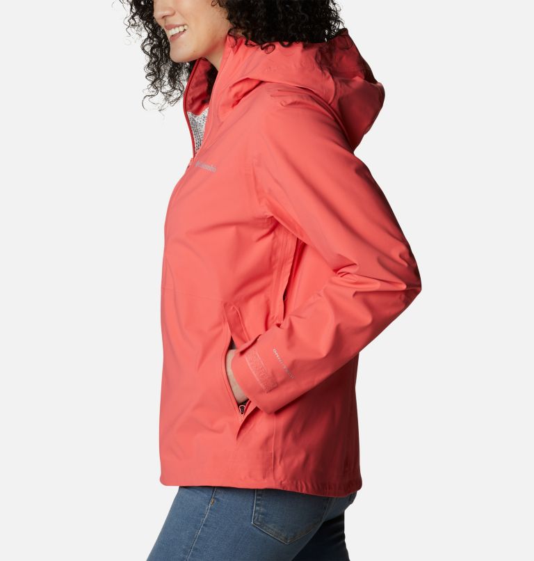Thumbnail: Women’s Ampli-Dry Waterproof Shell Walking Jacket, Color: Blush Pink, image 3