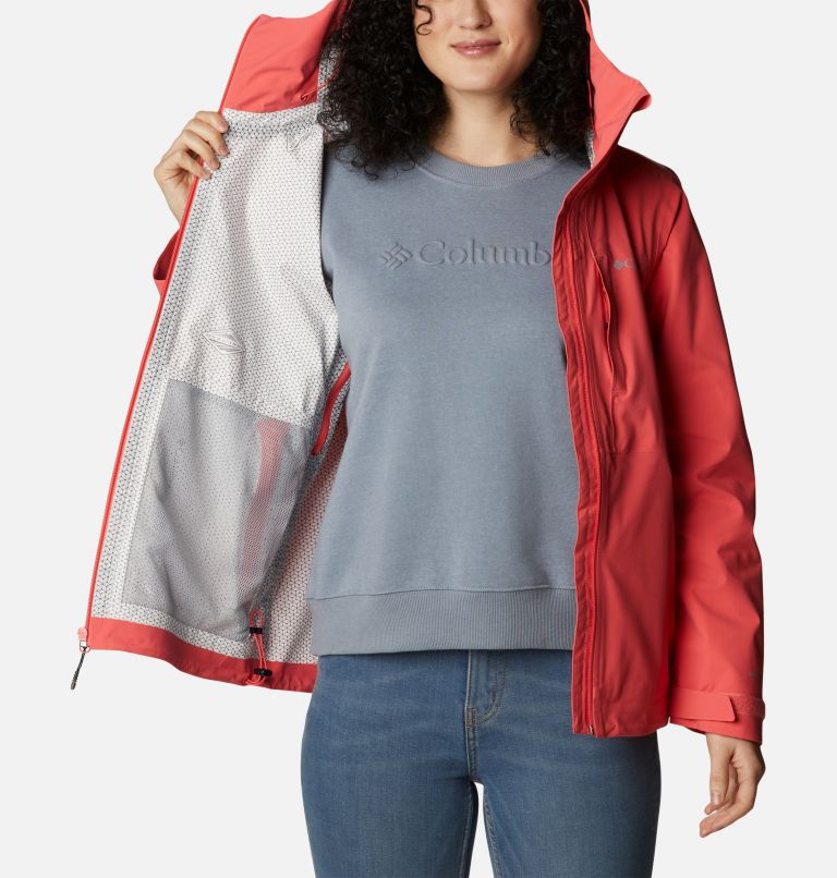 Women’s Ampli-Dry Waterproof Shell Walking Jacket, Color: Blush Pink, image 5