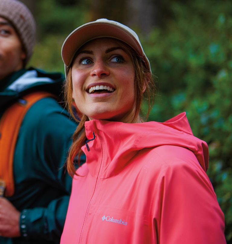 Thumbnail: Women’s Ampli-Dry Waterproof Shell Walking Jacket, Color: Blush Pink, image 11