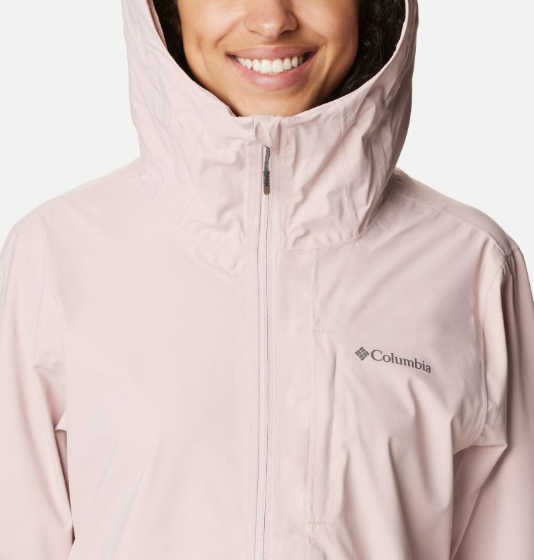 Women’s Ampli-Dry Waterproof Shell Walking Jacket, Color: Dusty Pink, image 4