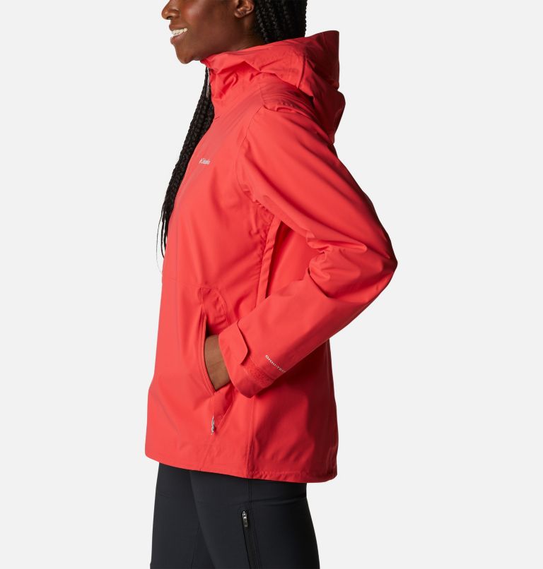 Thumbnail: Women’s Ampli-Dry Waterproof Shell Jacket, Color: Red Hibiscus, image 3